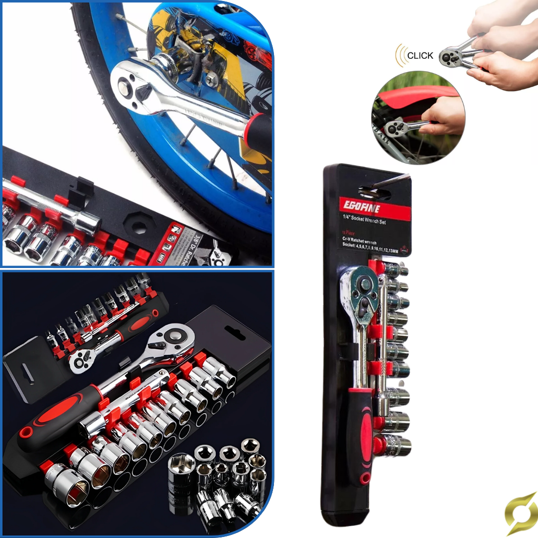 Straus Tech Set chei tubulare 1/4" 12 piese