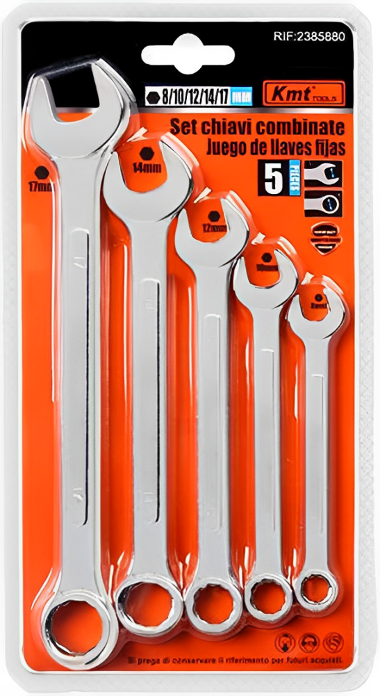 Straus Tech Set chei combinate 8/10/12/14/17 mm