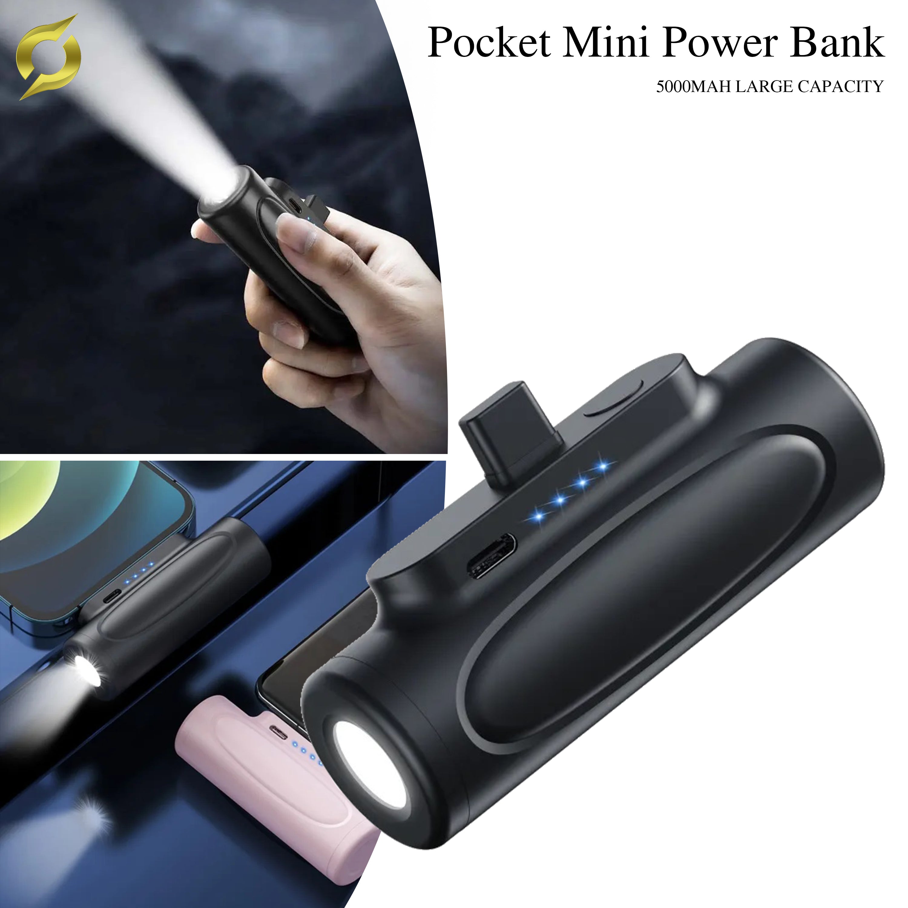 MINI LAMPĂ CU POWER BANK